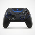 Black xbox one s special edition wireless controller with blue accents and ergonomic design Royalty Free Stock Photo