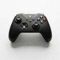 Black Xbox Video Game Controller on White Background with Subtle Shadow gaming Royalty Free Stock Photo