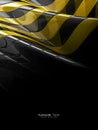 Black and yellow abstract plastic texture