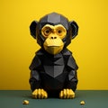 Polygonal Chimp Art And Design: Dark, Minimal, Colorful Grotesques