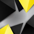 Black and yellow colorful triangle background