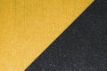 Black and yellow fabric texture. knitted textile close up. woven background Royalty Free Stock Photo