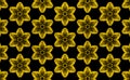 Black and yellow floral pattern.