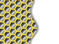 Black and yellow hexagon background Royalty Free Stock Photo