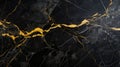 Black and yellow marble background, stone surface Royalty Free Stock Photo