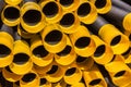 Black Yellow Drainage Pipes