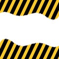 Black and yellow striped warning background with an industrial design Royalty Free Stock Photo
