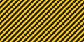 Black yellow stripes wall Hazard industrial striped road warning Yellow black diagonal stripes Seamless pattern Vector Royalty Free Stock Photo