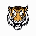 Bold Tiger Head Logo With Strong Graphic Elements