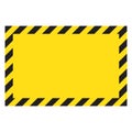 Black and yellow warning line striped rectangular background, yellow and black stripes on the diagonal, a warning to be careful of Royalty Free Stock Photo