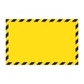 Black and yellow warning line striped rectangular background, yellow and black stripes on the diagonal, a warning to be careful of Royalty Free Stock Photo