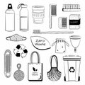 black Zero Waste recycle and reusable products