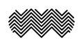 Black Zigzag Chevron Pattern Vector Texture, vector design Generative AI Royalty Free Stock Photo