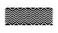 Black Zigzag Wavy Line Pattern, Modern Abstract Graphic, vector design Generative AI Royalty Free Stock Photo