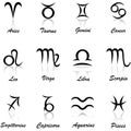 Black zodiac signs