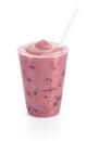 Blackberry or Blueberry Smoothie with Straw