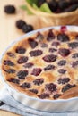 Blackberry clafoutis Royalty Free Stock Photo