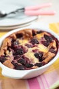 Blackberry clafoutis Royalty Free Stock Photo