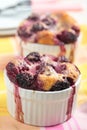 Blackberry clafoutis Royalty Free Stock Photo