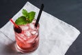 Blackberry cocktail Royalty Free Stock Photo