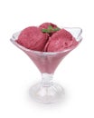 Blackberry ice cream Royalty Free Stock Photo