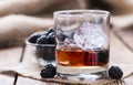 Blackberry Liqueur Royalty Free Stock Photo