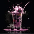 Blackberry Milkshake splashes berry goodness