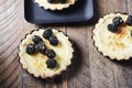 Blackberry mini tarts