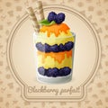 Blackberry parfait badge