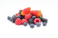 Blackberry Raspberry Strawberry Blueberry Fruit Mix Royalty Free Stock Photo