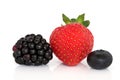 Blackberry, Strawberry and Blueberry Fruit Royalty Free Stock Photo