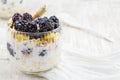 Blackberry yogurt parfait