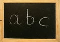 Blackboard abc Royalty Free Stock Photo