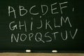 Blackboard alphabet