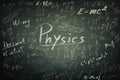 Physics formulas Royalty Free Stock Photo