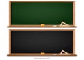 Blackboard. Board black and green. Back to school Royalty Free Stock Photo