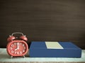 Blackboard, books and watches.vintage Royalty Free Stock Photo