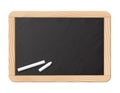 Blackboard and chalk