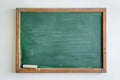 Blackboard with chalk in classroom. Education background. Back to school Royalty Free Stock Photo