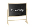 Blackboard, chalkboard isolated on white, e Royalty Free Stock Photo