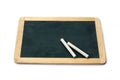 Blackboard and chalks Royalty Free Stock Photo