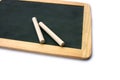 Blackboard and chalks Royalty Free Stock Photo