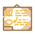 blackboard of classroom color icon vector illustration