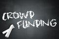 Blackboard Crowd Funding Royalty Free Stock Photo