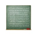 Blackboard with a discipline message written on it