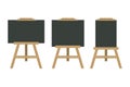 Blackboard easel vector illustration isolated