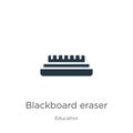 Blackboard eraser icon vector. Trendy flat blackboard eraser icon from education collection isolated on white background. Vector