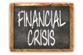 Blackboard Financial Crisis