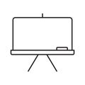 Blackboard icon. Blank Board for a Presentation Royalty Free Stock Photo