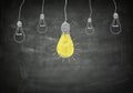 Blackboard idea concept Royalty Free Stock Photo
